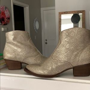 Dolce vita sample western gold snake boot